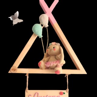 Crochet Cuadro Amigurumi Madera Trapillo