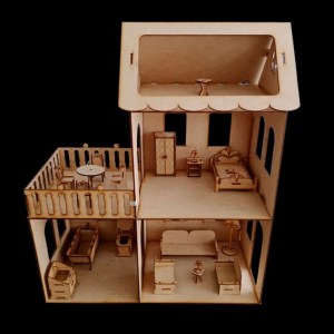 Casa Muebles Madera Muñecas