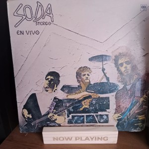 Soporte Discos Vinilo Madera Now Playing